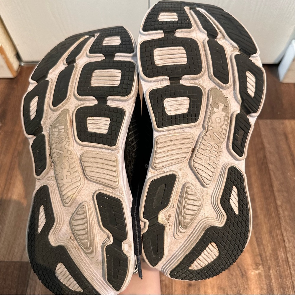Hoka One One Black Sneakers with Striped Insole - Picture 4 of 4